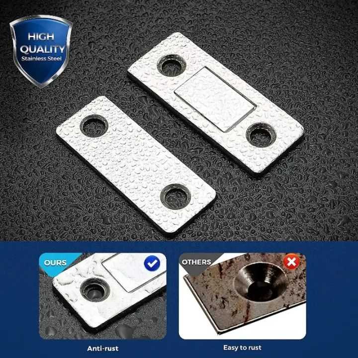 magnetic Door Catch Ultra Thin Cabinet Magnets Stainless Steel Cabinet Door