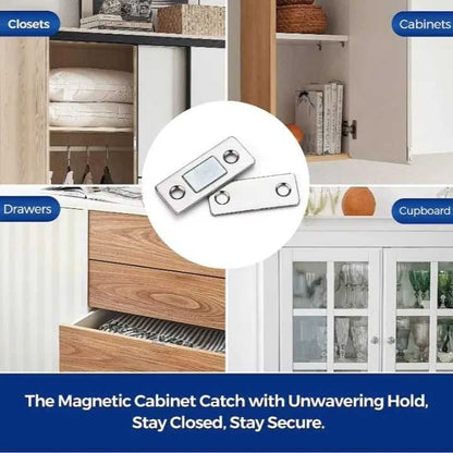 magnetic Door Catch Ultra Thin Cabinet Magnets Stainless Steel Cabinet Door